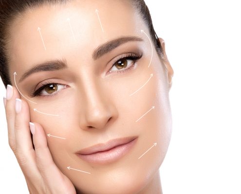 Beauty Face Spa Woman. Surgery and Anti Ageing Concept